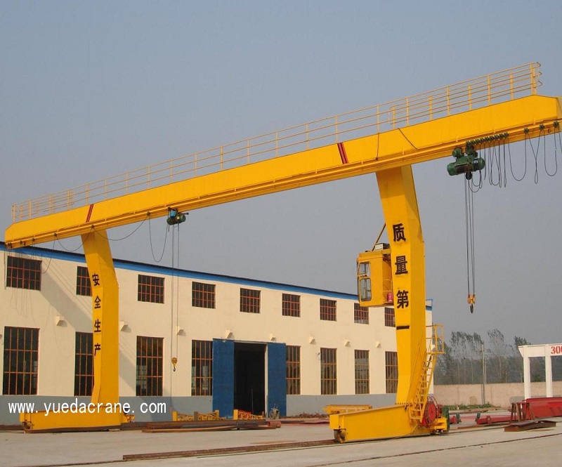 L shape electric hoist single girder gantry crane